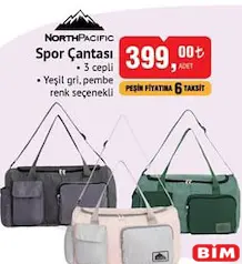 NORTPACİFİC SPOR ÇANTASI NORTPACİFİC SPOR ÇANTASI